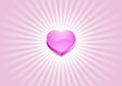 coeur rose