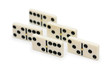 ����: domino effect - dominos isolated on the white � Elnur #3377780