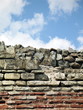 ancient roman wall of fortress