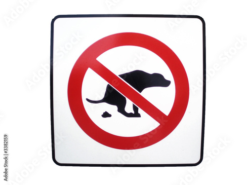 Photo: no dog poop sign no dog poop sign