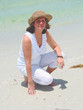 pretty lady on the beach