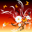 butterfly floral color art 58