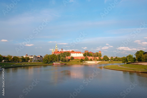 wawel castle panorama wawel castle panorama