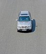 luxury german 4x4 car suv jeep isolated high speed