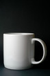 white mug isolated in black white mug isolated in black