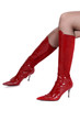 sexy red high heel boots