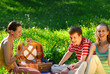 friends on picnic