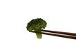 chopsticks and broccoli