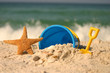 summer beach scene