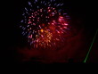 feu d'artifice rouge et bleu