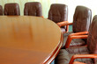 closeup in conference room