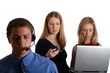 call centre and business women call centre and business women