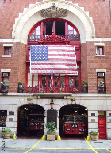 Photo: New York City Fire Hall and Trucks... New York City Fire Hall and Trucks...