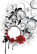 grunge floral background