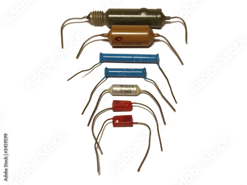 Photo: some types of capacitors some types of capacitors