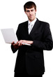 Photo: biznessman computer biznessman computer