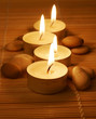 lit candles