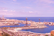 panoramic view of barcelona, spain