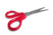 Red Handle Scissors Isolated