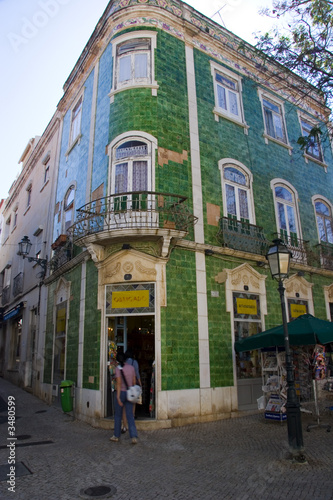 architecture in lagos town in algarve portugal