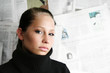 businesswoman - newspaper