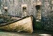 boat beside ruins boat beside ruins