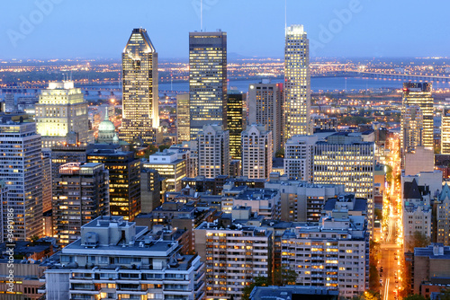Photo: montreal, canada by night montreal, canada by night