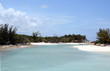 isolated cove with beach