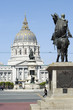 statue with city hall dome horse statue with city hall dome horse