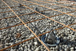driveway steelwork foundation ready for pouring concrete