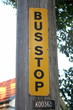 bus stop sign