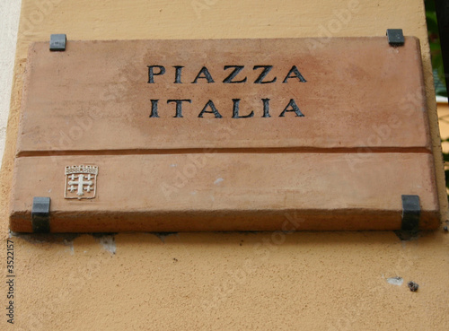 Photo: italian street sign italian street sign