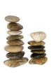 stacked river rocks
