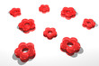 gemme fleur rouge fond blanc gemme fleur rouge fond blanc