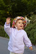 infant girl playing