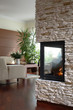 fireplace with living room
