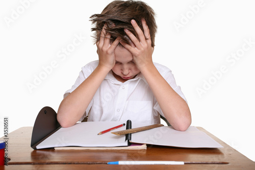 Foto: child with learning difficulties child with learning difficulties