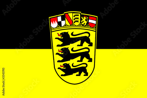 Flagge Bundesland Baden-Württemberg