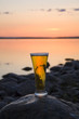 a cold beer in the light of the northern midnight sun
