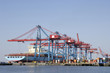 container-ship in loading dock