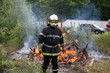 Pompier et feu Pompier et feu