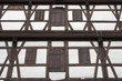 Close-up detail of half-timbered Corn Storehouse. Germany