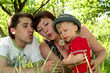Photo: Happy family - father, mother and son Happy family - father, mother and son