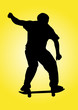 illustration of one skater in action