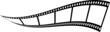 film streifen geschwungen