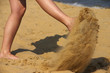 Having fun with the sand