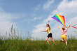 Flying kite