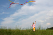 Flying kite