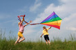 Flying kite