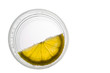 Glass of water with lemon slice with clipping path Glass of water with lemon slice with clipping path